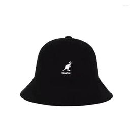 Berets kangaroo kangol visser hoed zon borduurwerk handdoekmateriaal hyuna hetzelfde type Japanse ins super