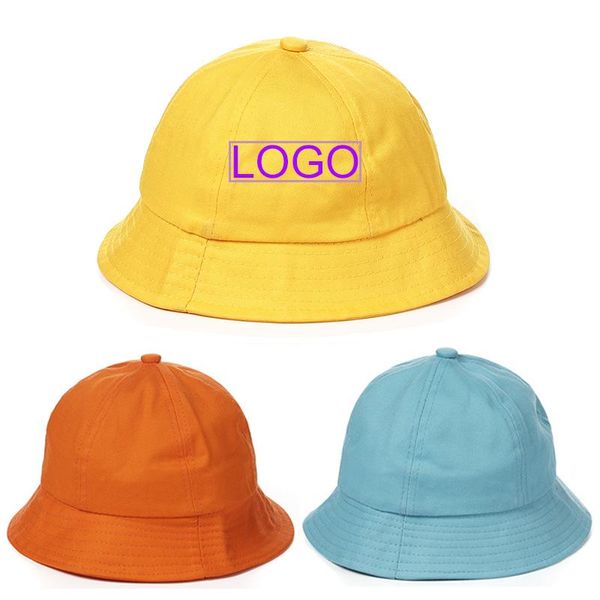 Boinas Kindergarten DIY Logo Verano Bebé Sombrero para el sol Niños Gorra Niños Unisex Beach Girls Cubo Sombreros Algodón Infantil Gorras Protección UV Z398Beret