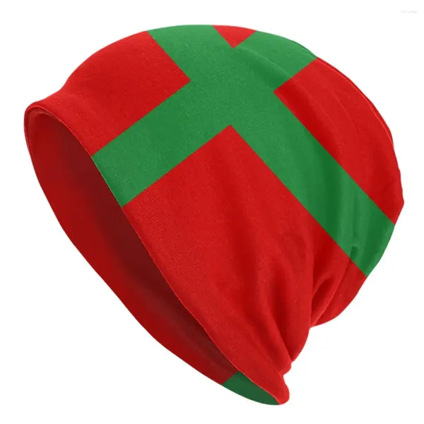 Boinas Sombrero de punto Bandera de Dinamarca Bornholm Cap Bonnet Accesorios para adultos