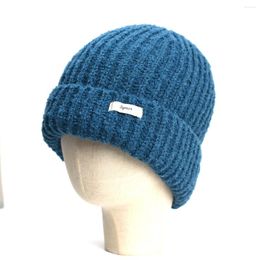 Bérets tricotés chapeaux pour femmes chapeau noir hiver hommes casquettes dames casquette épaisse Chaopai laine propriétaire Guapi