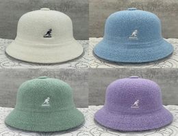 Bérets Kangaroo Bucket Hats Classic Logo Kangol Femelle Painter Chapeau Tide Unisexe Fisherman CAP MESH BRESSIONNABLE SORN HATBERETS1428061