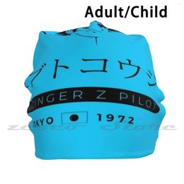 Boinas Koji Kabuto Z Driver Patrón personalizado Gorros de punto Tallas grandes Elástico Soft Cap Piloto Tokio 1972 Japón Mazinguer