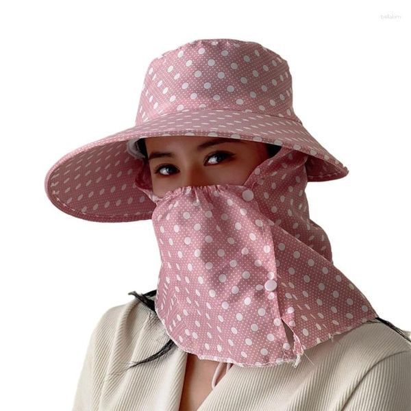 Boinas Coreanas Lunares Ciclismo Sombrero Transpirable Protector solar Visera Al aire libre Verano Sol Viaje debe tener artículo para mujeres niña