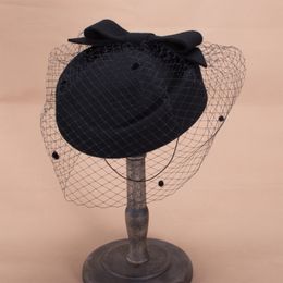 Bérets Lawliet femmes 100% laine feutre robe hiver béret pilulier chapeaux événement église thé fête T311 231012