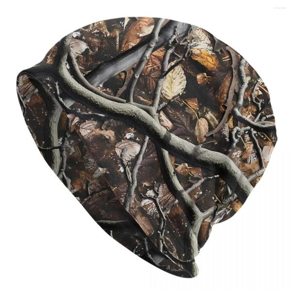 Berets Leaf Thin mince Skullies Bons de mode Caps pour les hommes Femmes Real Tree Camouflage Bonnet Ski Bonnet