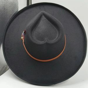 Baretten Liefde Fedora Hoed Hart Top Vrouwen Grote Rand Verhoogde Jazz Veer Luxe Winter Heren Panama Chapeu Masculino