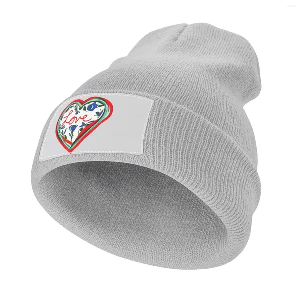 Bérets Love Heart Casquette tricotée Wild Ball Hat Luxury Sun Golf Baseball pour hommes femmes