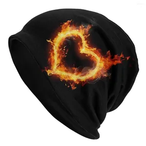 Bérets Love Thin Bonnet Homme Fashion Fire Racing Skullies Bonnets Casquettes Style Chapeaux