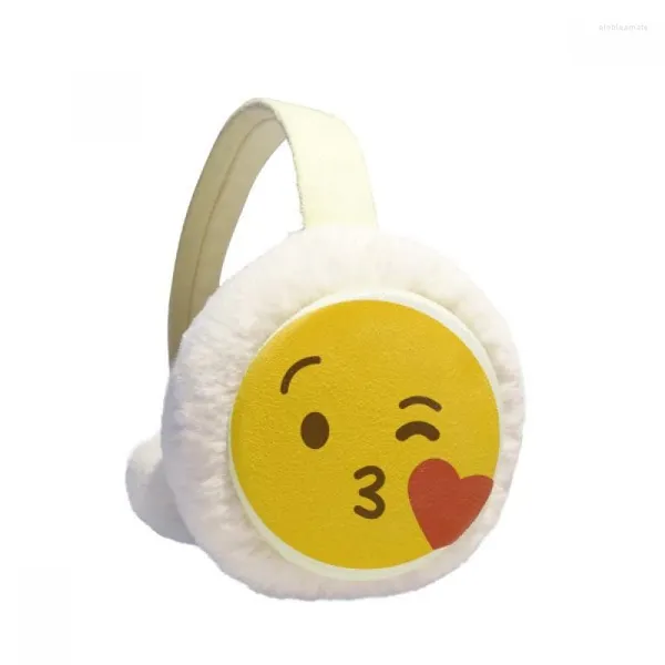 Bérets Love You jaune mignon chat en ligne heureux hiver cache-oreilles câble tricot fourrure polaire cache-oreilles OutdoorBérets Elob22