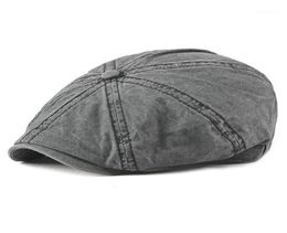 Berets ltow Casual achtblade cap achthoekige hoeden voor mannen sboy caps schilders katoenhoedershaakbeen plat gavroche17113399