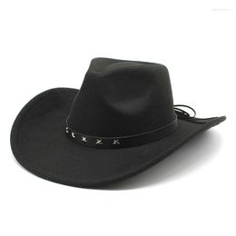 Bérets De Luxe Cowboy Chapeau Femmes Jazz Cowgirl Élégant Hommes Fedora Britannique Top Designer Western Accessoires Pays