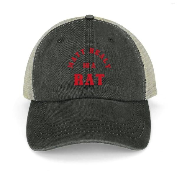 Boinas Mahealy es una camisa de rata Idea de regalo divertida sombrero de vaquero Bobble Hard Fishing Cap Golf Mujeres Hombres