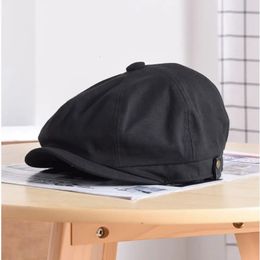 Bérets homme grande taille grande casquette sboy dame mode chapeau octogonal décontracté Ivy casquettes garçon fille béret 54-56 cm 56-58 cm 58-60 cm 60-62 cm 231018