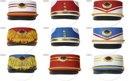 Bérets fanfare chapeau tambour nouveautés majeures Men39s luxe soldat enfants élégant scène Performance Cosplay Cap6094673