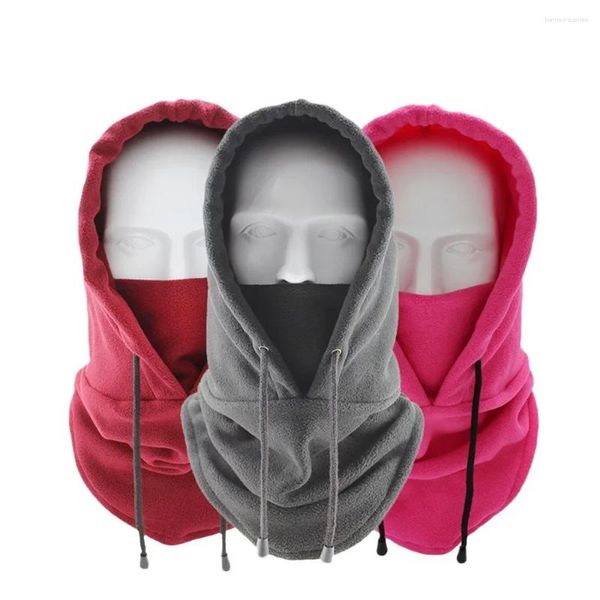 Bérets masque complet polaire casquette cagoule cou plus chaud capuche Sports d'hiver Ski hommes femmes pare-brise tactique