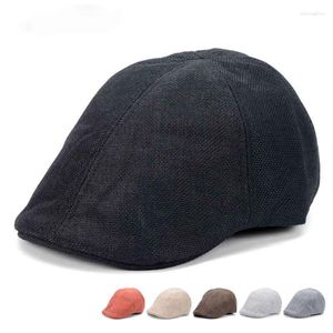 Berets heren -selling baret outdoor dating gentleman ademende zon hoed straat mode licht en cool