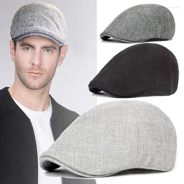 Bérets hommes automne hiver Style britannique Sboy béret chapeau rétro angleterre chapeaux mâle pic peintre casquettes pour papa