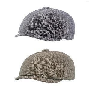 Baretten Heren Baret Hoed Golf Verstelbaar Klassiek Herfst Winter Casual Mode Cadeau Platte pet Voor kamperen Reizen Rijden Wandelen Buiten