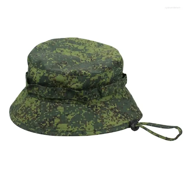 Bérets Men Camouflage Boonie Hat Bucket Military Military Summer Wide Brim Panama