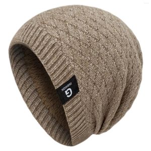 Bérets pour hommes et femmes d'automne hiver laine chaude à l'épreuve des chapeaux de laine d'élastique gants de foulard pour garçons