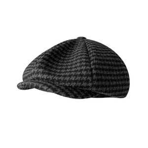 Bérets hommes hiver Sboy chapeaux Vintage chevrons octogone casquette femmes Gatsby plat pied-de-poule chapeau hommes BLM309bérets