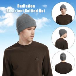 Bérets pour hommes et femmes, casquettes de Protection contre les radiations, Anti Faraday EMF, bonnet de Protection WiFi 5G, effet micro-ondes RF, chapeau tricoté