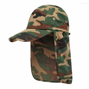Bérets Men Upf 50 Sun Protection Hat de pêche CAPAUR VISUR