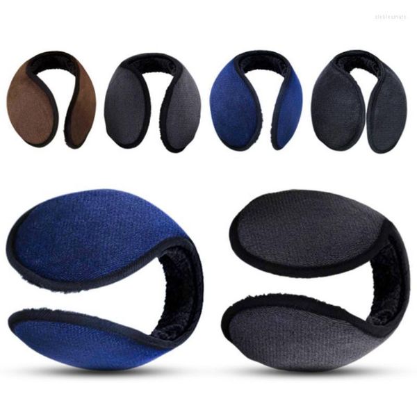 Boinas Homens Inverno Earmuffs Com Fone de Ouvido Ear Cover Protector Mask Thicken Plush Macio Quente Earmuff Aquecedor AcessóriosBoinas BoinasBoinas Boinas Elob