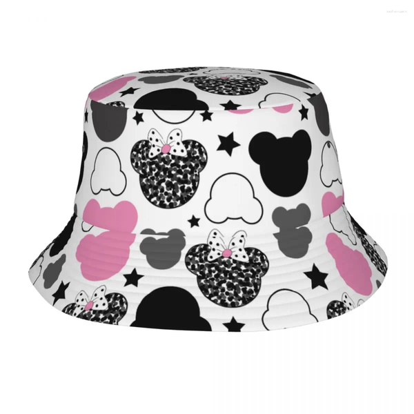 Boinas Hombres Mujeres Sombrero de cubo Lindo Oso de dibujos animados Animal Primavera Sombreros Protección UV Senderismo Pescador Gorra País irlandés Regalos Idea