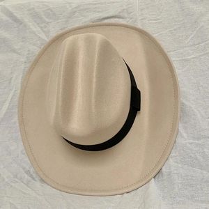 Bérets hommes femmes classique Gentleman Western Cowboy chapeaux Fedora robe de soirée casquettes Panama Cowgirl Jazz Sombrero Vaquero Hombre