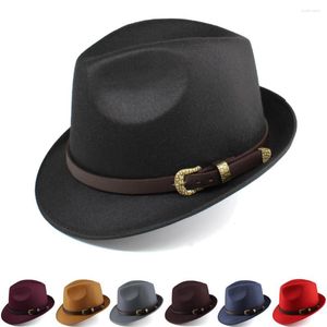 Bérets hommes femmes Fedora chapeaux Trilby casquettes Jazz Sunhat classique rétro fête Street Style extérieur voyage hiver taille US 7 1/8 UK M