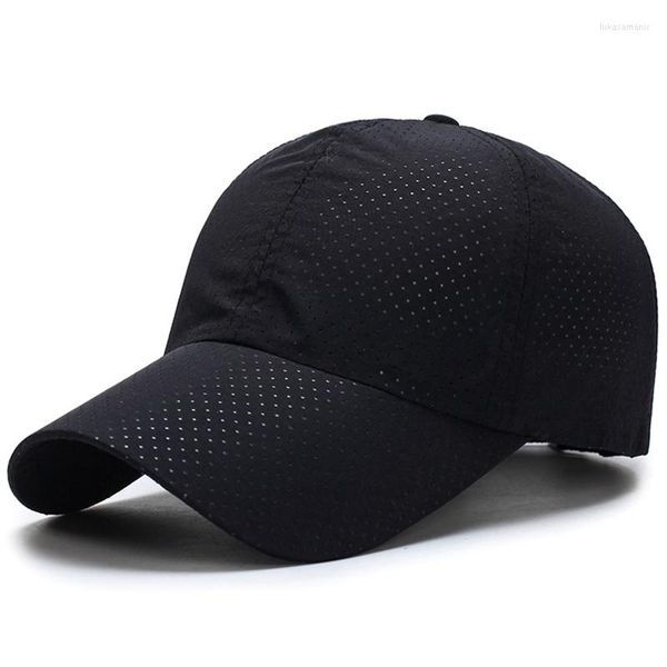 Bérets hommes femmes été Snapback séchage rapide casquette en maille chapeau de soleil os respirant chapeaux en plein air escalade voyage casquettes