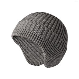 Berets Männer Frauen Warme Winter Hüte Earflap Beanie Täglich Bonnete Gehörschutz Für Skifahren Schnee Outdoor Wandern Radfahren