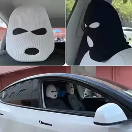 Berets Mens Femmes Masked Hauted Funny Ghost Car Appuie-tête Universal Cycling Windproof Mask Cap trois trous Treat enveloppant enveloppe