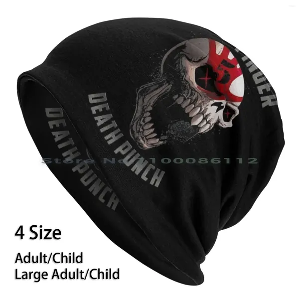 Berets Metal 5fdp-Five Bamans de doigts en tricot Logo Death Punch Brimless Skullcap en tricot-tricot Créatif décontracté
