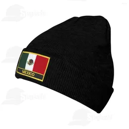 Bérets Mexique Pays Broderie Logo Hommes Femmes Unisexe Chapeau Tricoté Hiver Automne Bonnet Bonnet Chaud Bonnet