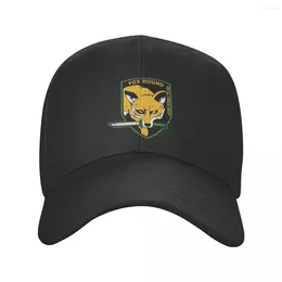 Baretten MGS Foxhound SFG Logo Baseball Cap Volwassen Hip-Hop Zon Caps Metal Gear Solid Video Game Verstelbare Snapback Zomer