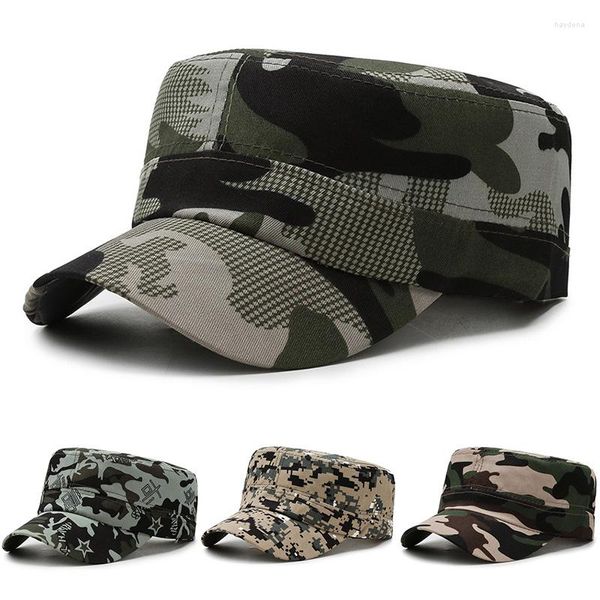 Bérets Militaire Armée Casquette De Baseball Chapeau Camouflage Femmes Hommes Pêche Plat Unisexe Camo Extérieur Réglable Coton Chapeaux De Protection Solaire