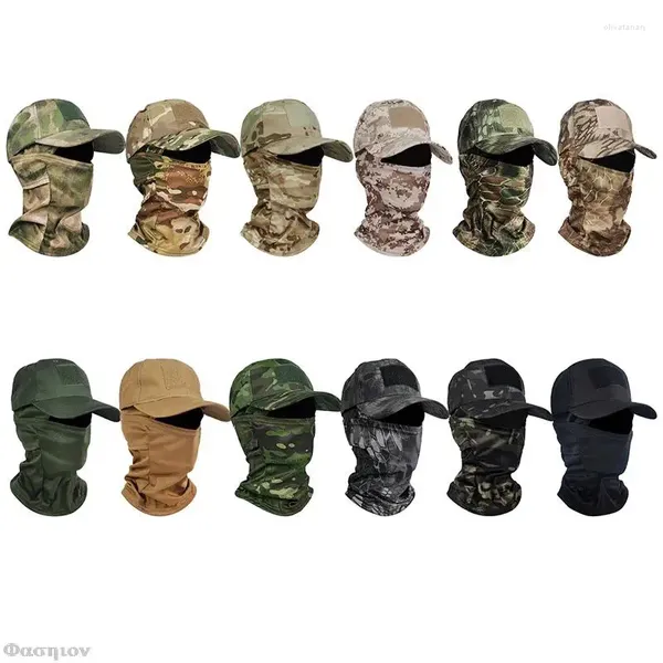 Baretten Militaire Kap Tactische Leger Baseball Caps Voor Zomer Snapback Zon Hoeden Outdoor Camouflage Bivakmuts Half Ski Masker Mannen Vrouwen