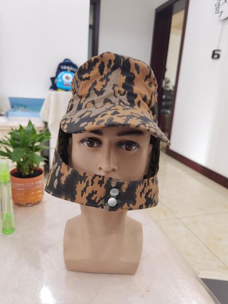 Bérets militaires repro de la seconde guerre mondiale, armée allemande M43, chapeau de Camouflage d'automne, casquette de terrain