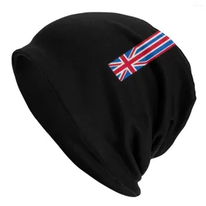 Bérets Union minimaliste Jack UK Skullies Bons de bonnet Hip Hop hiver chaude tricot unisexe Unisex Royaume-Uni British Flag Bonnet Hats