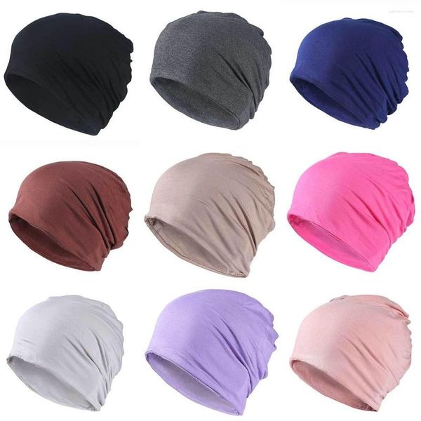 Bérets Modal Material Beanies Hat Thin Cotton Women Man Non-Allergic Hats Spring Summer Casual Skull Cap