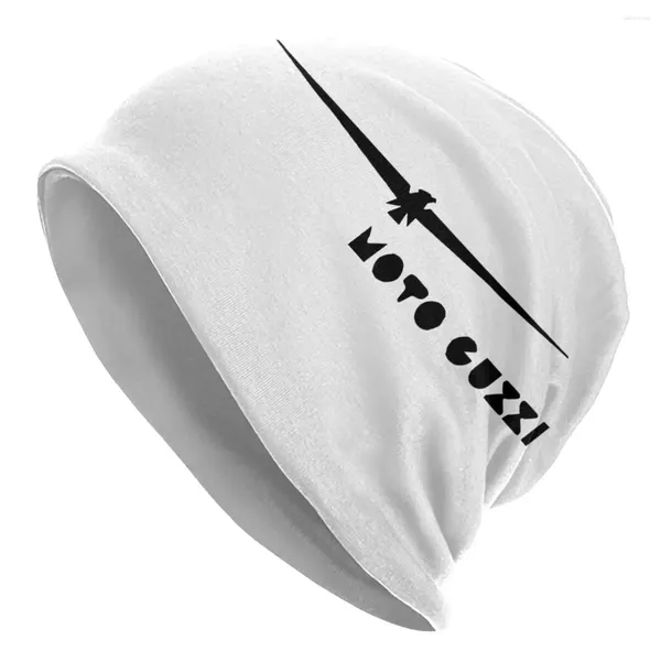 Boinas Moto Guzzi Motocicleta Motor Lover Cap Casual Hombres Mujeres Al aire libre Skullies Gorros Sombreros Primavera Cálido Multifunción Bonnet Sombrero de punto