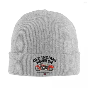 Berets motorfiets motor oude indianen nooit sterven hoed herfst winter beanie mode cap unisex motorkap