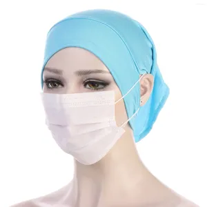 Baretten Moslim Hijab Undercap Met Oor Gat Underscarf Innerlijke Cap Hijaabs Motorkap Caps Tulband Onder Uitsparingen Voor Hoofdtelefoon