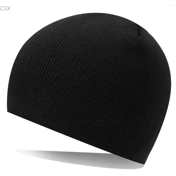 Boinas MwOiiOwM Gorro de moda unisex Gorro de punto holgado Gorro de hip hop Gorro de esquí de invierno cálido Tocados