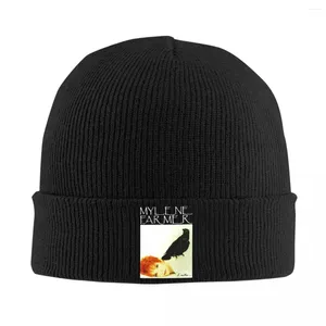 Bérets Mylene Farmer NEATMORMOLT TRITTED HAT pour les femmes Hommes bonnet Coup de crochet d'hiver