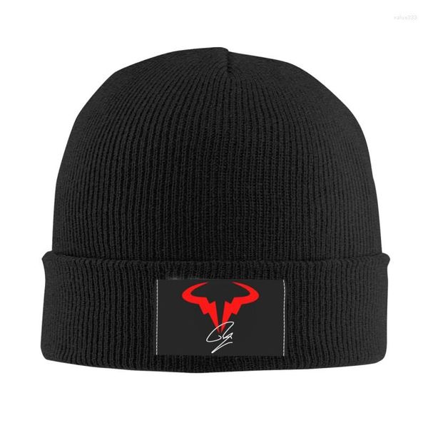 Bérets Nadal Beanie Cap unisexe hiver chaud Bonnet Homme tricot chapeaux Hip Hop extérieur Tennis étoiles Skullies bonnets pour hommes femmes