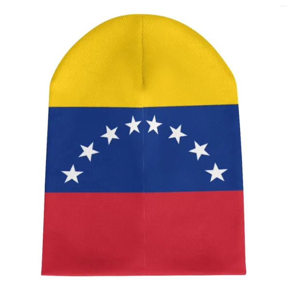 Bérets Nation Venezuela Drapeau Pays Chapeau Tricoté Pour Hommes Femmes Garçons Unisexe Hiver Automne Bonnet Bonnet Chaud Bonnet