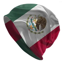Baretten Nationale Vlag Skullies Mutsen Caps BANDERA DE MEXICO Dunne Hoed Sport Sport Motorkap Hoeden Voor Mannen Vrouwen